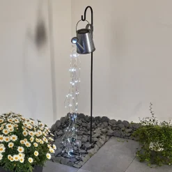 Lampe Solaire Isernia Led Noir, 80 Lumieres