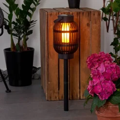 Lampe Solaire Joinville Led Noir, 1 Lumiere