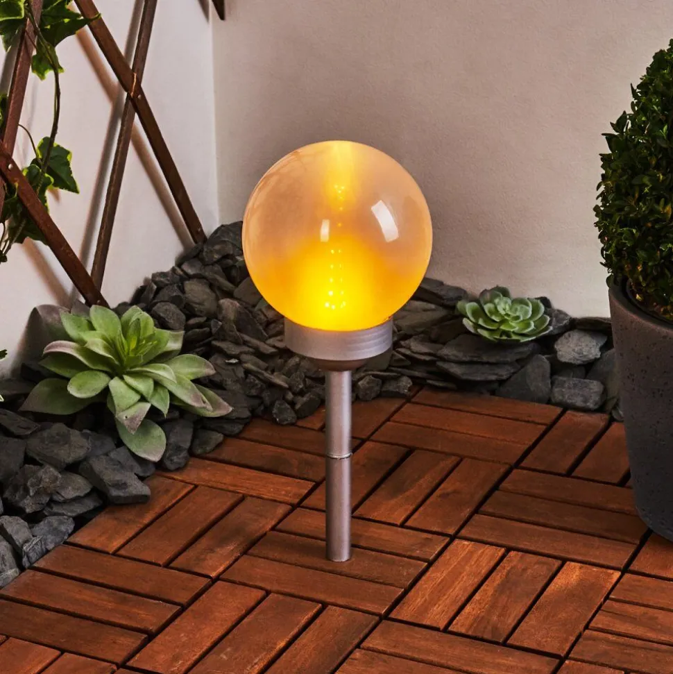 Lampe Solaire Kanganbou Led Nickel Mat, 18 Lumieres