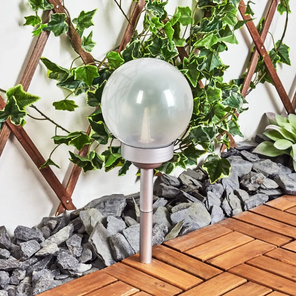Lampe Solaire Kanganbou Led Nickel Mat, 18 Lumieres