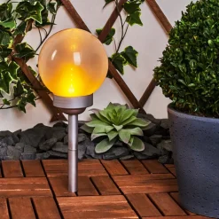 Lampe Solaire Kanganbou Led Nickel Mat, 18 Lumieres