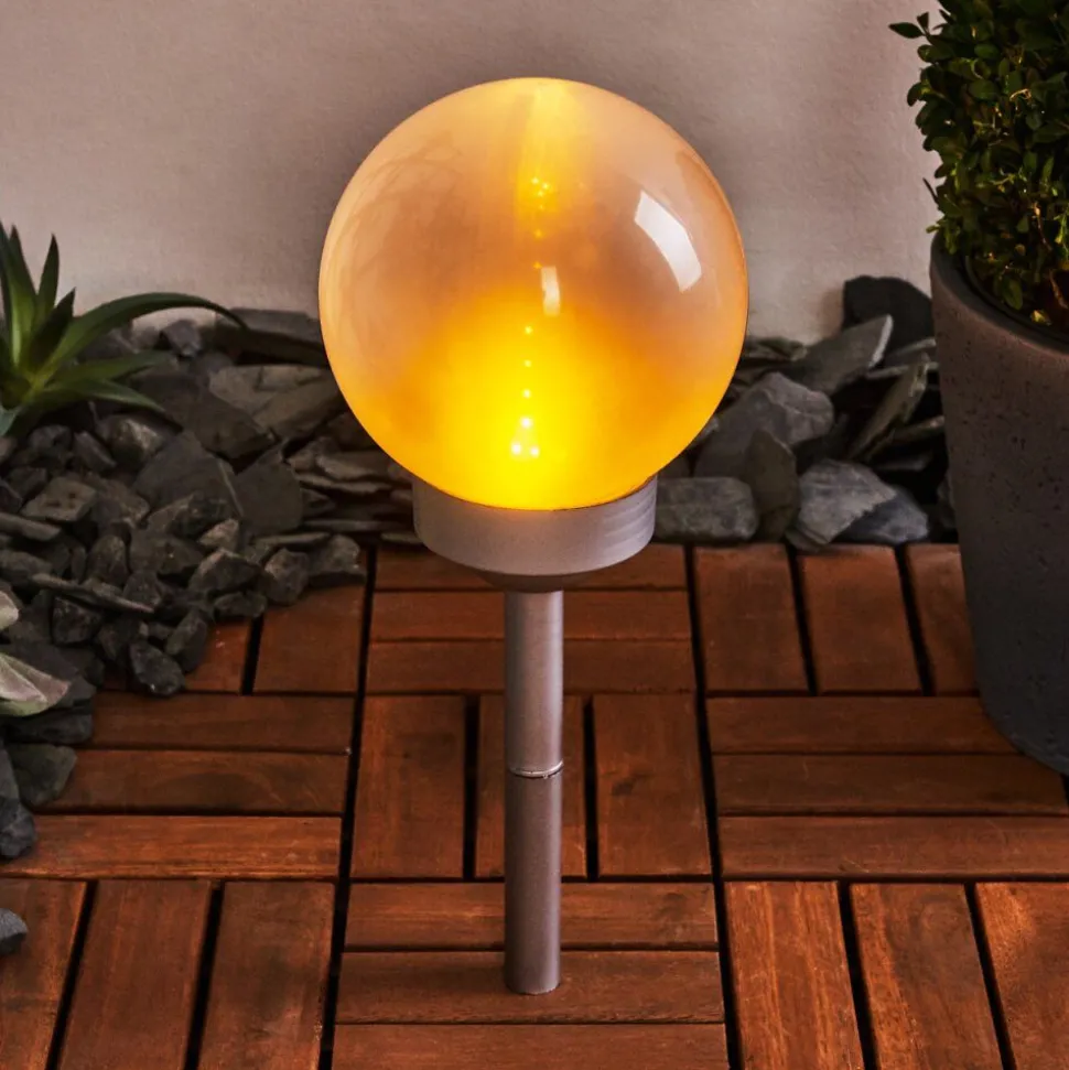 Lampe Solaire Kanganbou Led Nickel Mat, 18 Lumieres