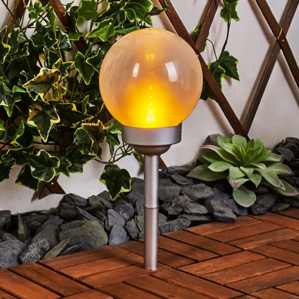 Lampe Solaire Kanganbou Led Nickel Mat, 18 Lumieres