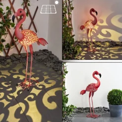 Lampe Solaire Korro Led Rose, Noir, 1 Lumiere