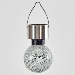 Lampe Solaire Ledoux Acier Inoxydable, 1 Lumiere