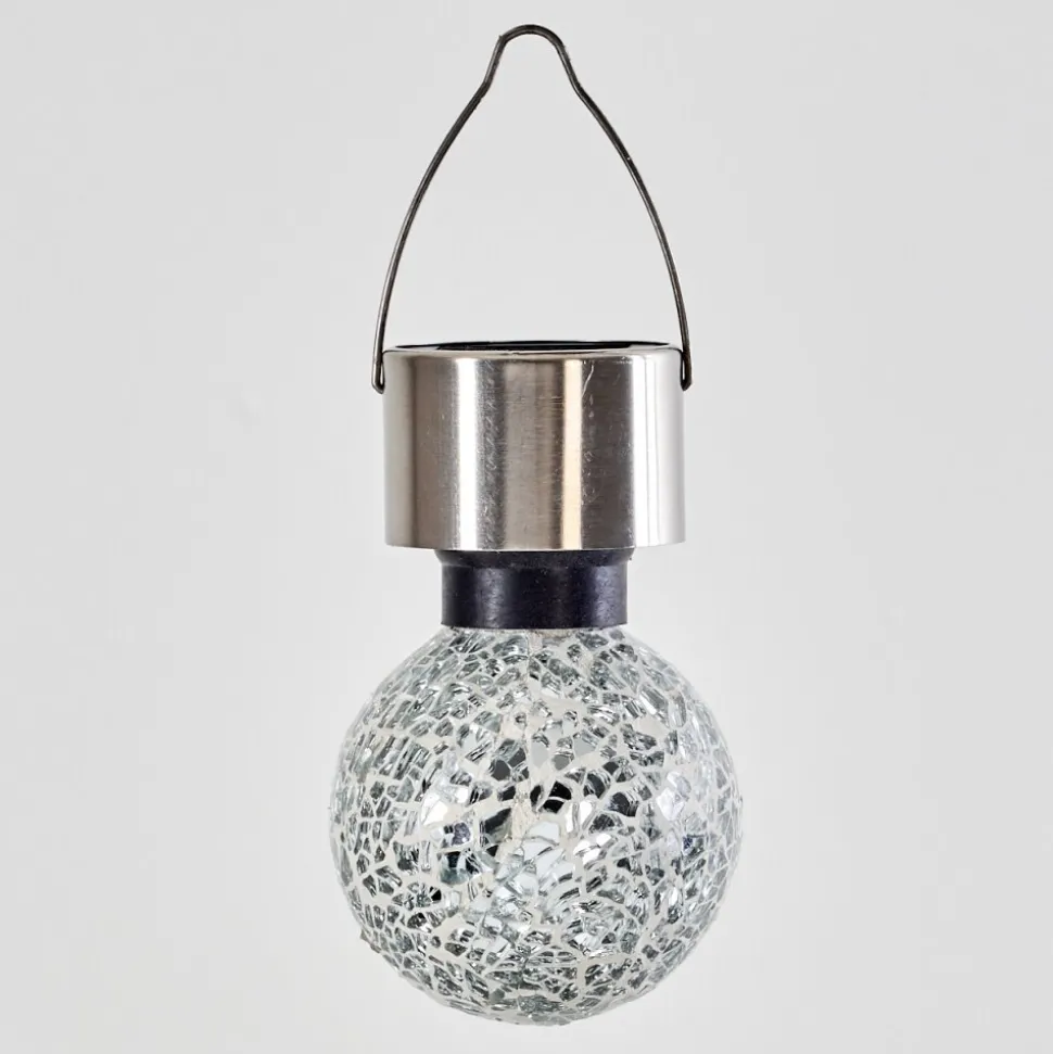 Lampe Solaire Ledoux Acier Inoxydable, 1 Lumiere