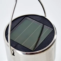 Lampe Solaire Ledoux Acier Inoxydable, 1 Lumiere