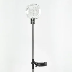 Lampe Solaire Liberec Led Argente, 1 Lumiere, Changeur De Couleurs