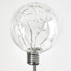 Lampe Solaire Liberec Led Argente, 1 Lumiere, Changeur De Couleurs