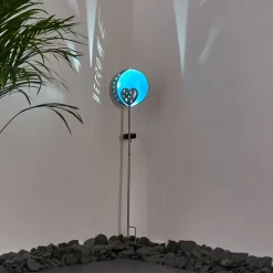 Lampe Solaire Lodz Led Bleu, Noir, 1 Lumiere