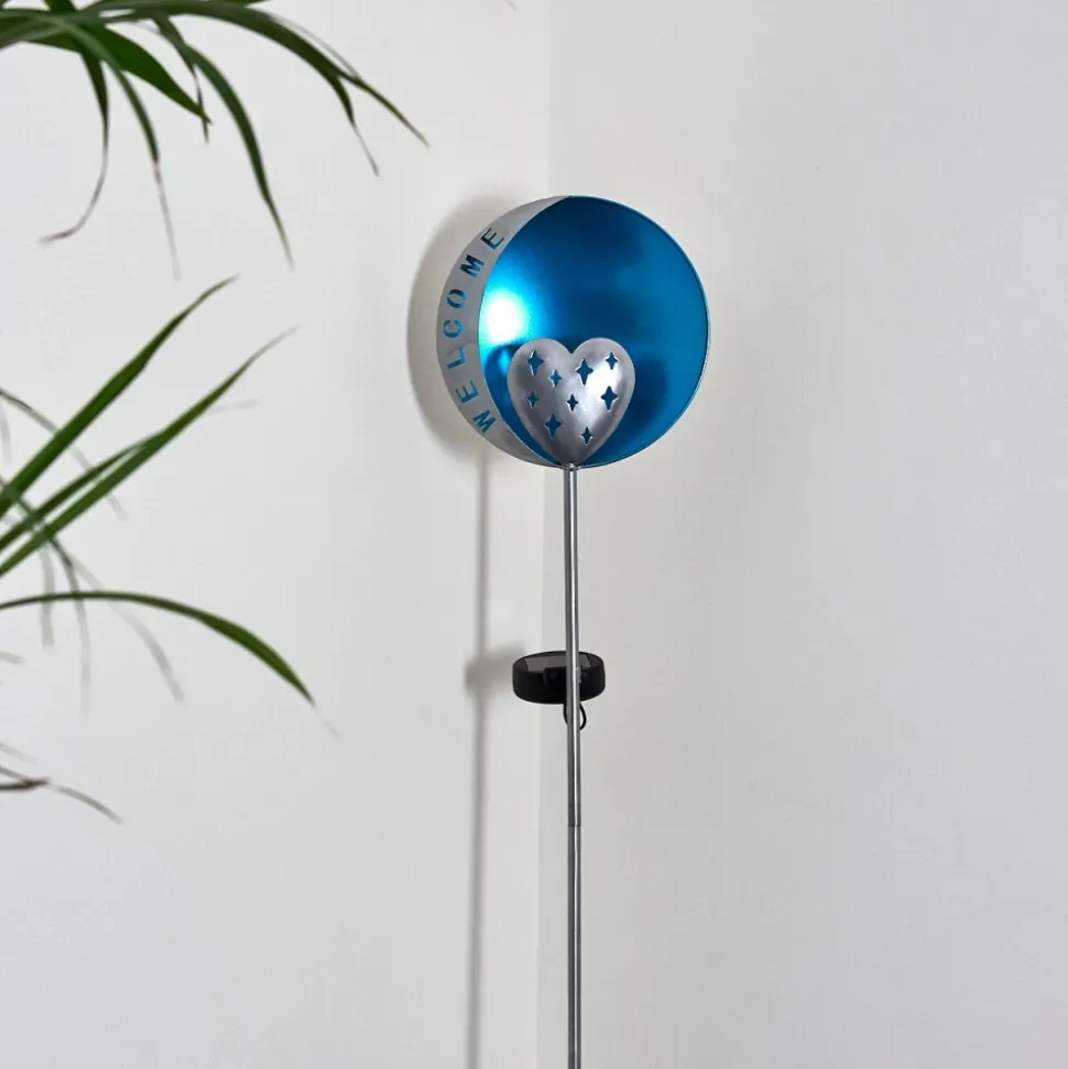 Lampe Solaire Lodz Led Bleu, Noir, 1 Lumiere