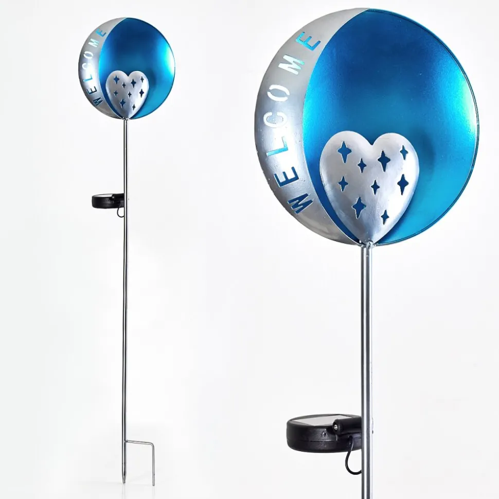 Lampe Solaire Lodz Led Bleu, Noir, 1 Lumiere
