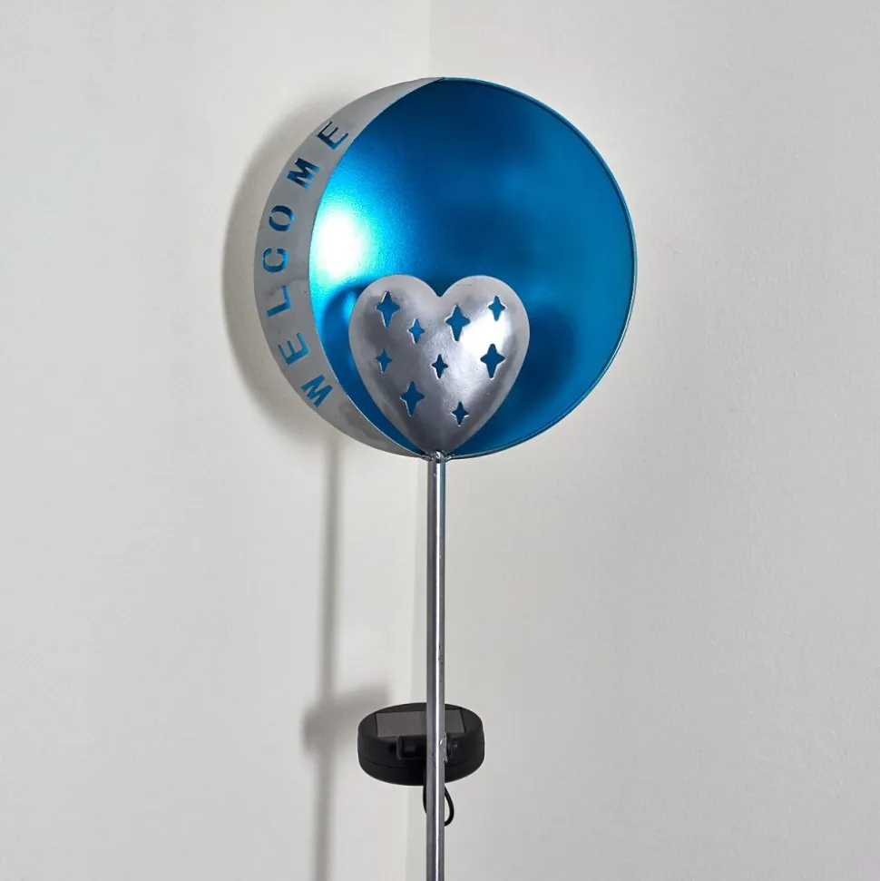 Lampe Solaire Lodz Led Bleu, Noir, 1 Lumiere