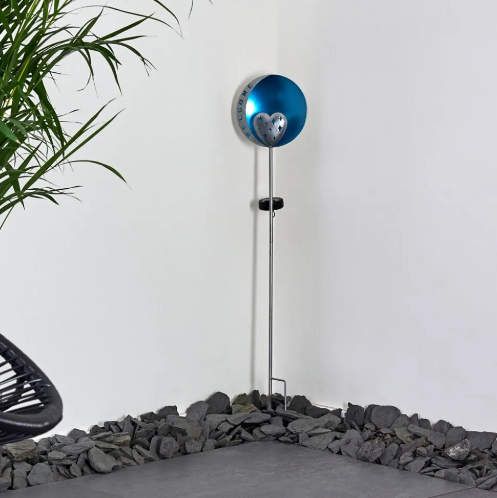 Lampe Solaire Lodz Led Bleu, Noir, 1 Lumiere