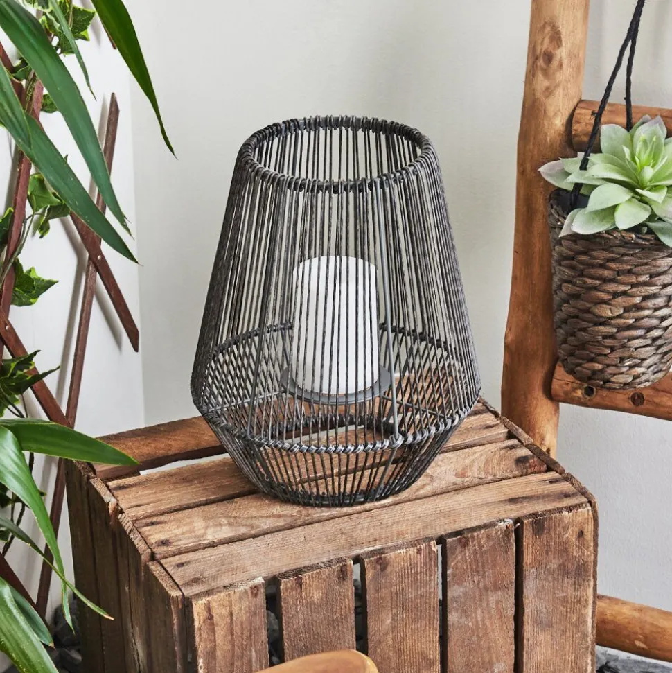 Lampe Solaire Mendola Led Gris, 1 Lumiere
