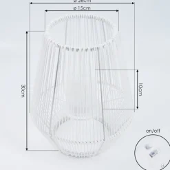 Lampe Solaire Mendola Led Blanc, 1 Lumiere