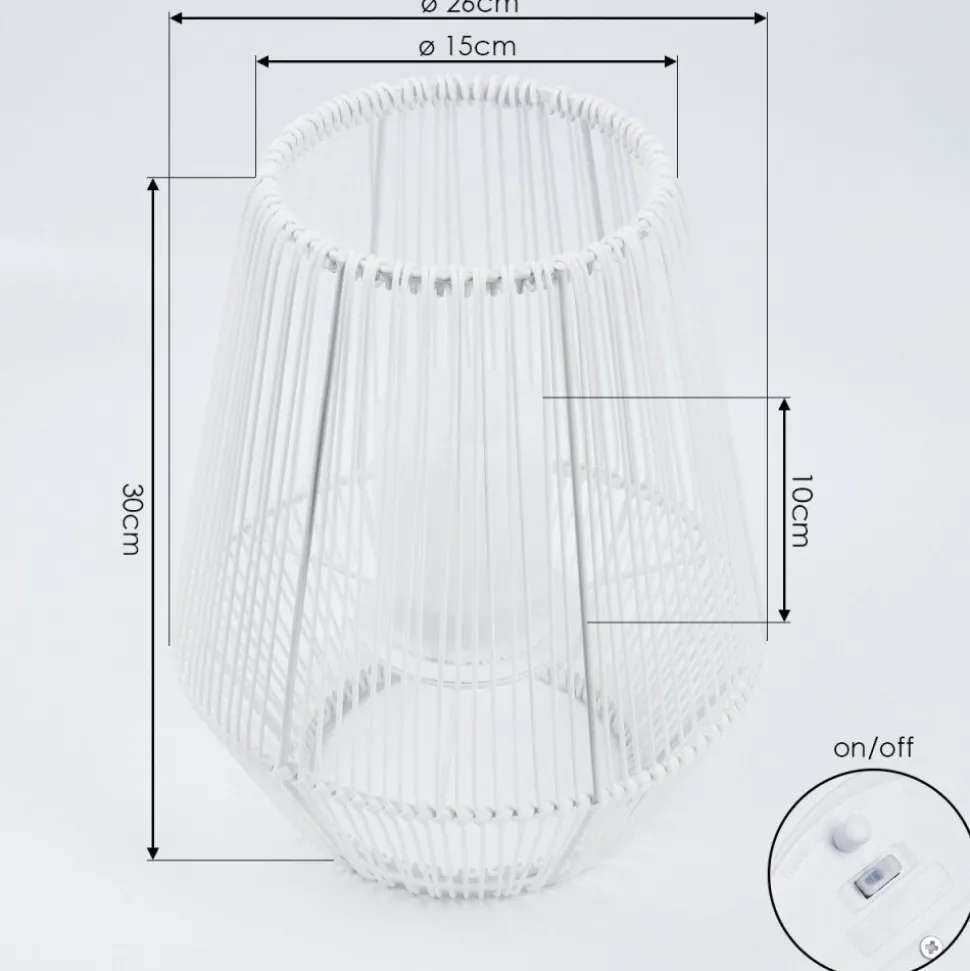 Lampe Solaire Mendola Led Blanc, 1 Lumiere