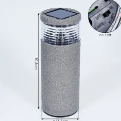 Lampe Solaire Mesabolo Led Gris, Noir, 1 Lumiere