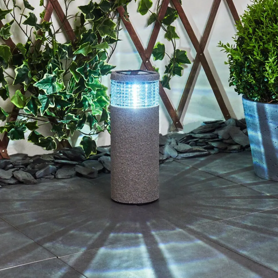 Lampe Solaire Mesabolo Led Gris, Noir, 1 Lumiere