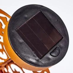 Lampe Solaire Mesan Led Rouille, Noir, 1 Lumiere