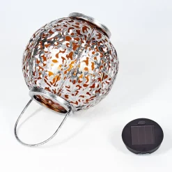 Lampe Solaire Moreland Led Cuivre, Noir, Argente, 1 Lumiere