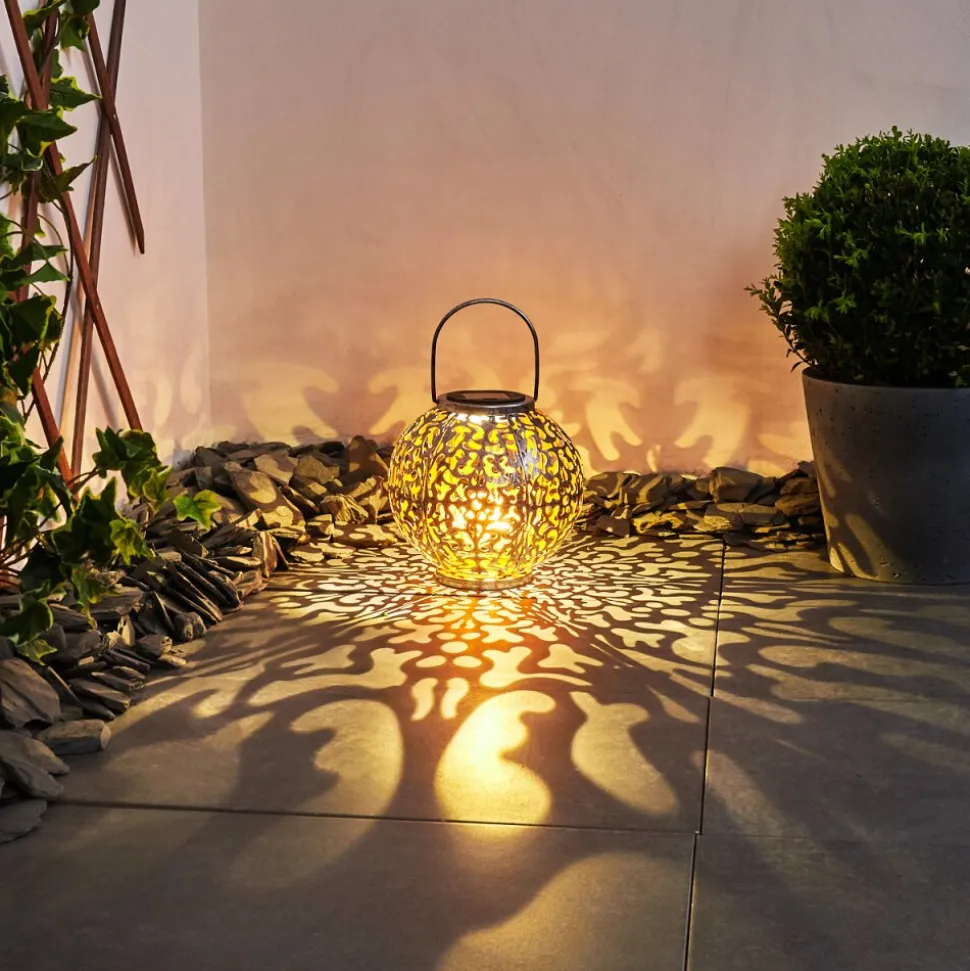 Lampe Solaire Moreland Led Cuivre, Noir, Argente, 1 Lumiere