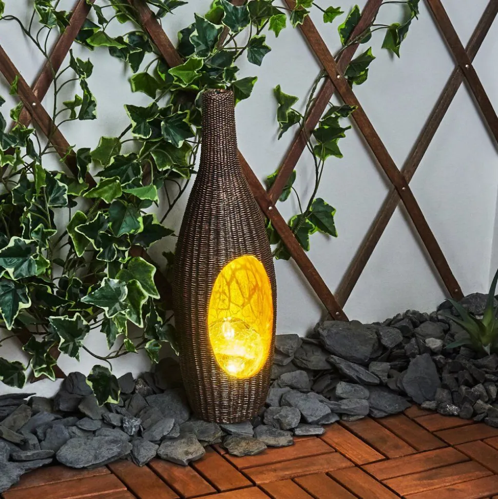 Lampe Solaire Otterstad Led Brun, Or, 1 Lumiere