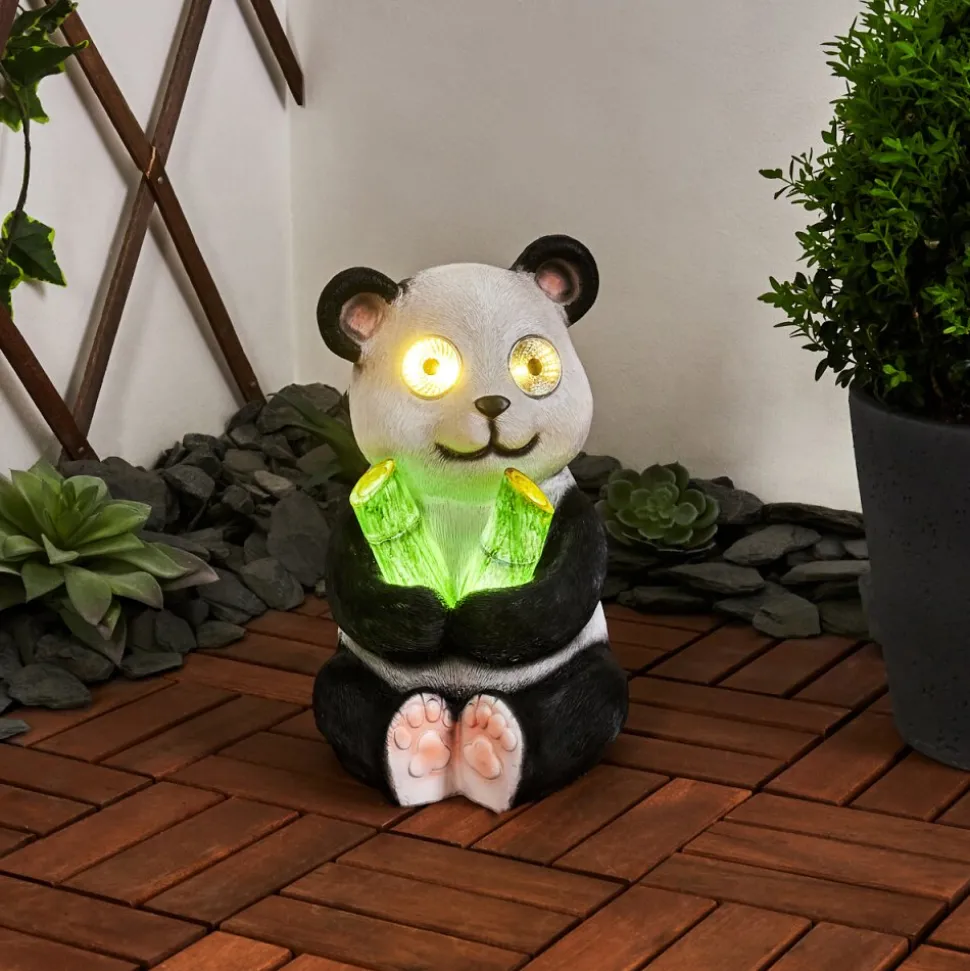 Lampe Solaire Pandia Led Vert, Rose, Noir, Blanc, 2 Lumieres