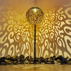 Lampe Solaire Paradiski Led Noir, 1 Lumiere