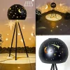 Lampe Solaire Paralia Led Noir, 1 Lumiere