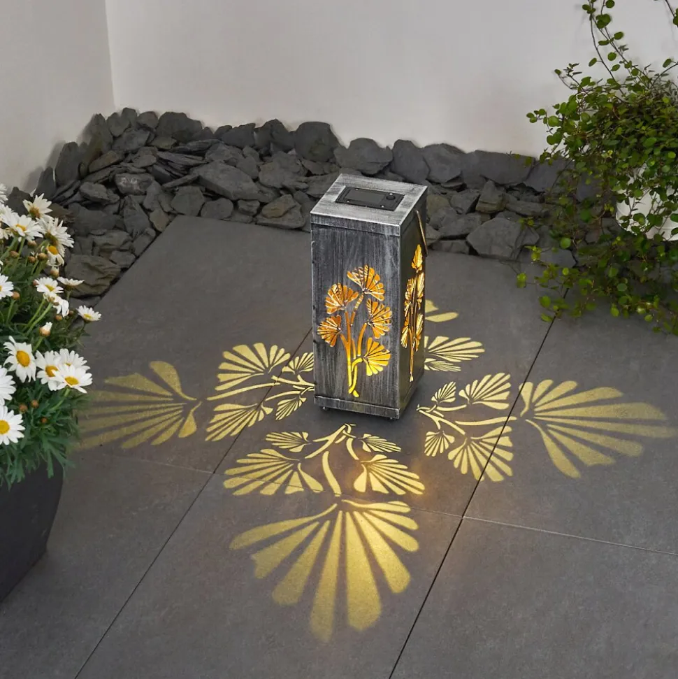 Lampe Solaire Parikia Led Cuivre, Argente, 1 Lumiere