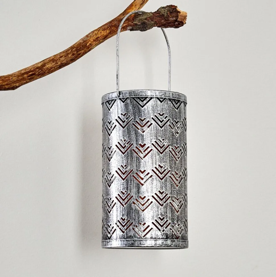 Lampe Solaire Parikia Led Cuivre, Argente, 1 Lumiere