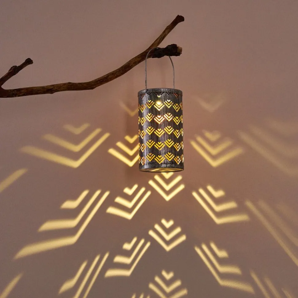 Lampe Solaire Parikia Led Cuivre, Argente, 1 Lumiere