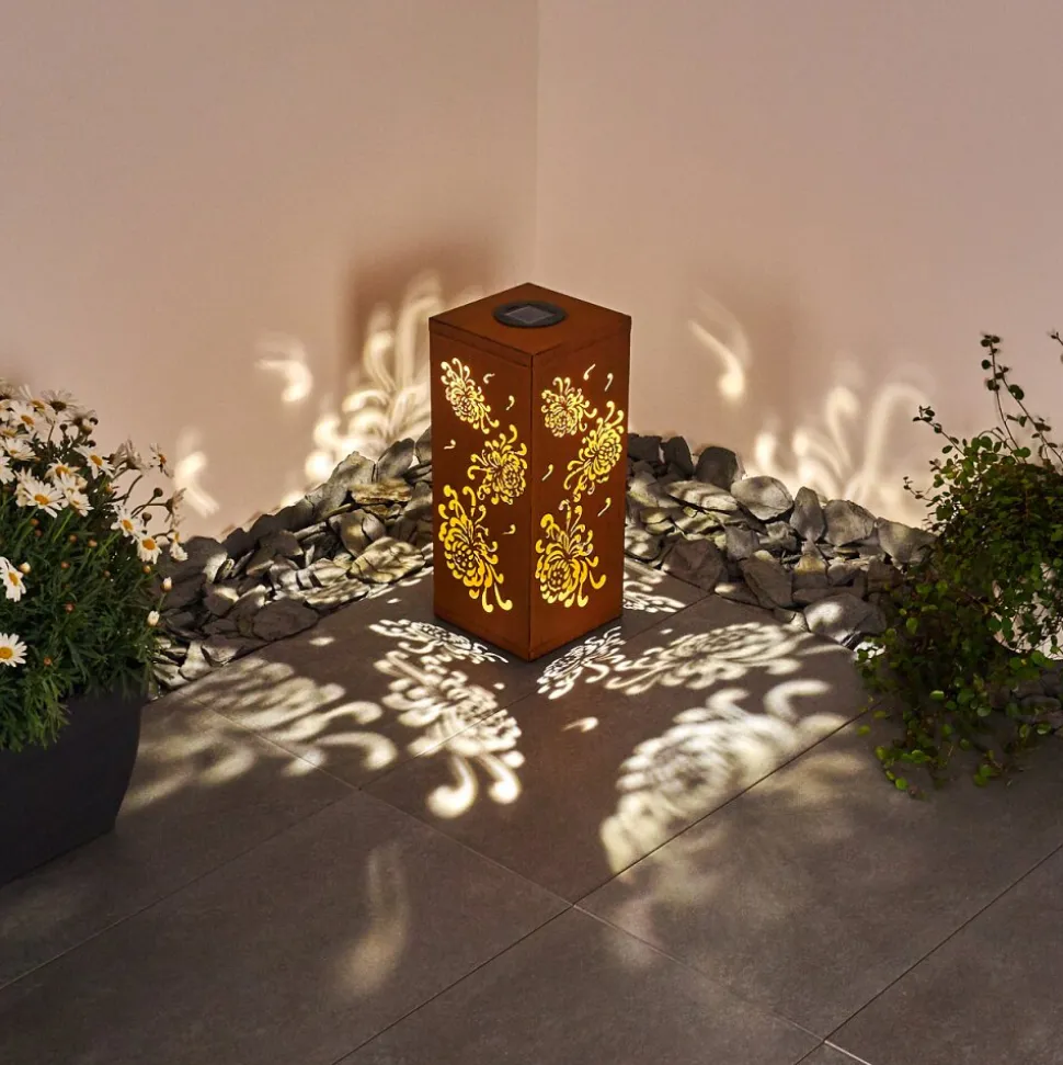 Lampe Solaire Parikia Led Brun, 1 Lumiere