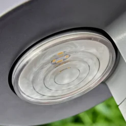 Lampe Solaire Portmore Led Gris, 1 Lumiere
