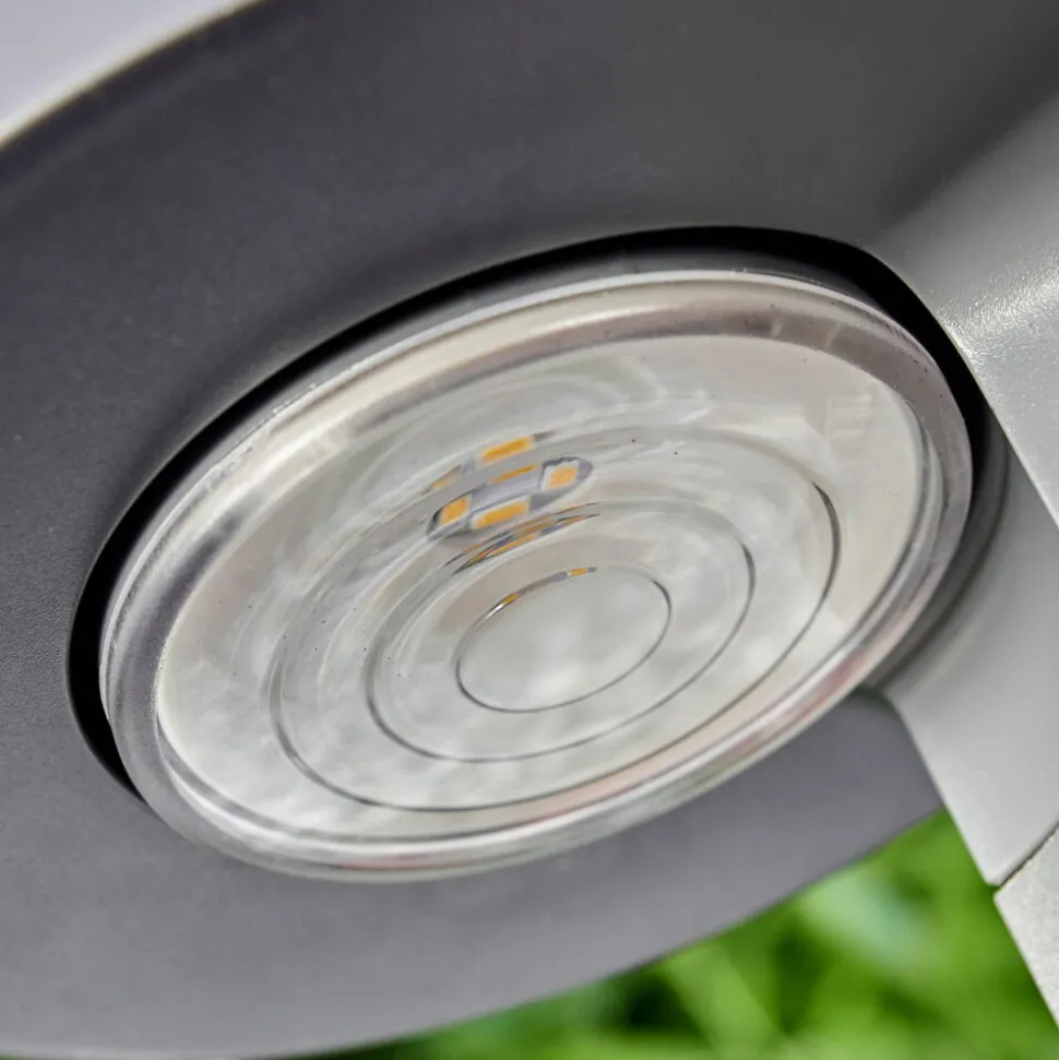 Lampe Solaire Portmore Led Gris, 1 Lumiere