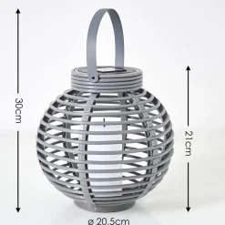 Lampe Solaire Rehovot Led Gris, 1 Lumiere