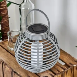 Lampe Solaire Rehovot Led Gris, 1 Lumiere