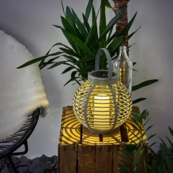 Lampe Solaire Rehovot Led Gris, 1 Lumiere