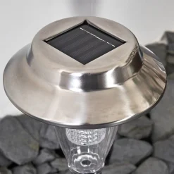 Lampe Solaire Rovigo Led Nickel Mat, 1 Lumiere