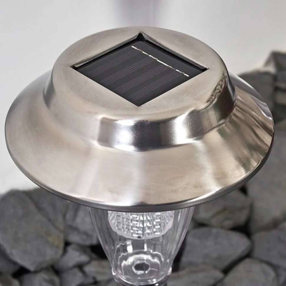 Lampe Solaire Rovigo Led Nickel Mat, 1 Lumiere