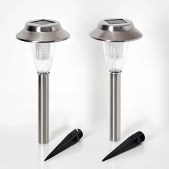 Lampe Solaire Rovigo Led Nickel Mat, 1 Lumiere