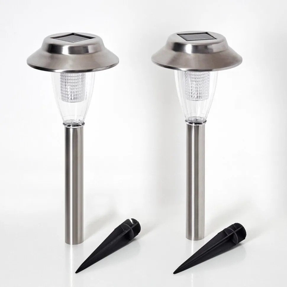 Lampe Solaire Rovigo Led Nickel Mat, 1 Lumiere