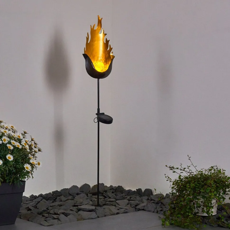 Lampe Solaire Rovinj Led Noir Dore, 1 Lumiere