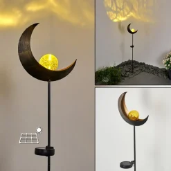 Lampe Solaire Rovinj Led Cuivre, Noir, 1 Lumiere