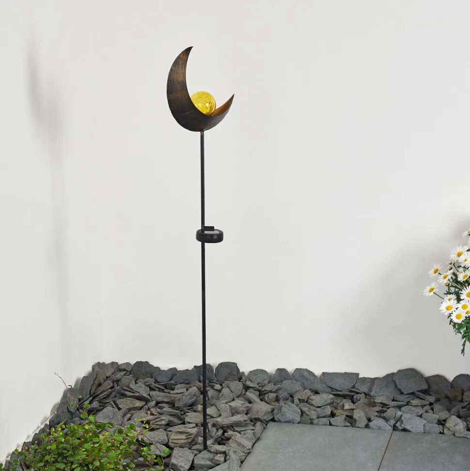 Lampe Solaire Rovinj Led Cuivre, Noir, 1 Lumiere