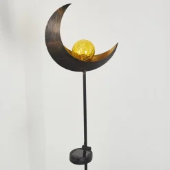 Lampe Solaire Rovinj Led Cuivre, Noir, 1 Lumiere