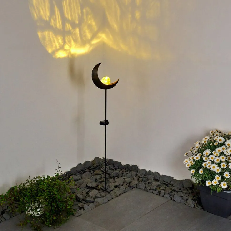Lampe Solaire Rovinj Led Cuivre, Noir, 1 Lumiere