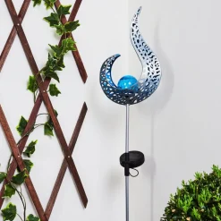 Lampe Solaire Rovinj Led Bleu, Argente, 1 Lumiere