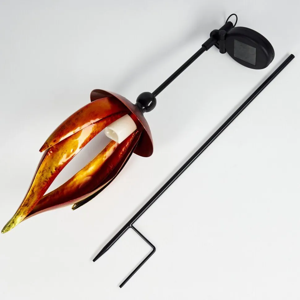 Lampe Solaire Rovinj Led Jaune, Rouge, Noir, 10 Lumieres